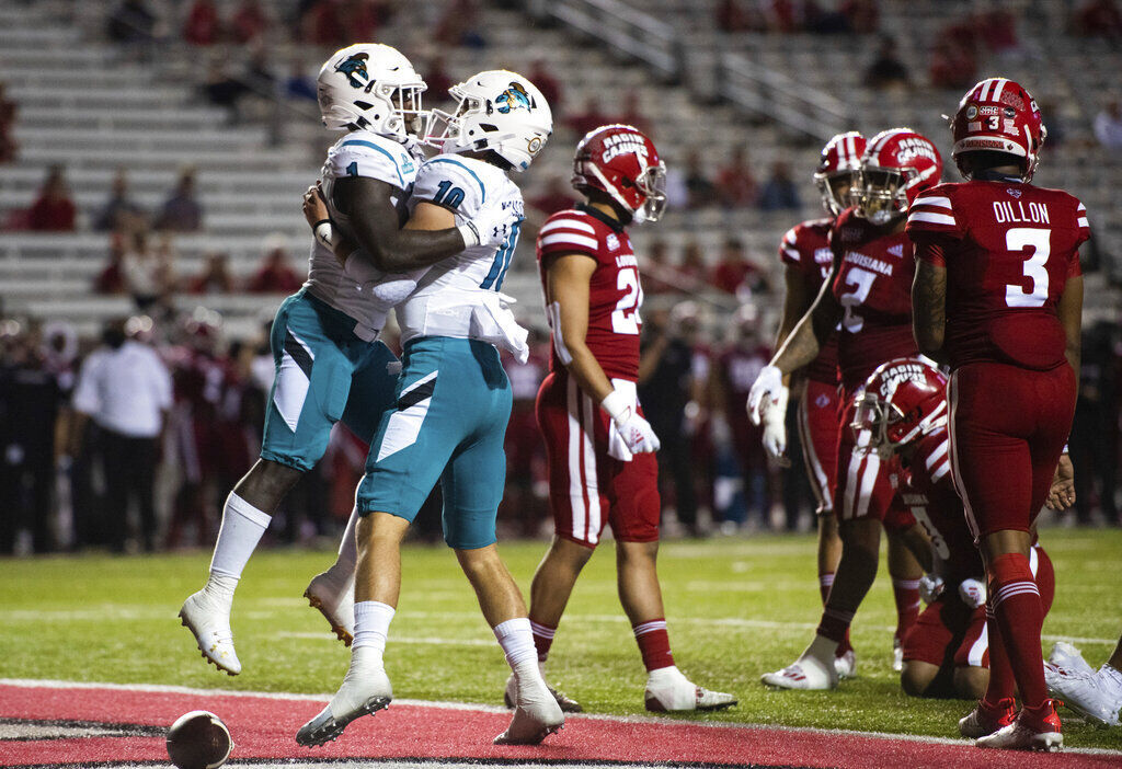 APTOPIX Coastal Carolina La Lafayette Football